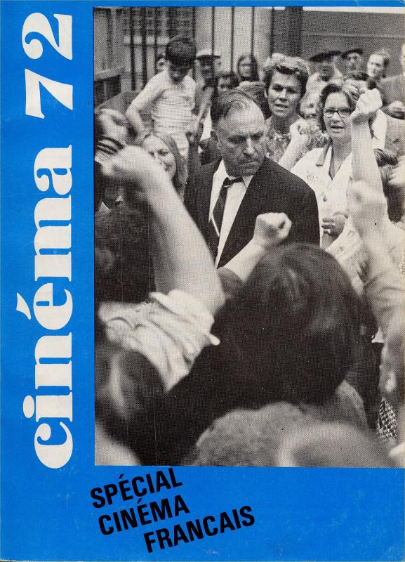 CINEMA (50s-90s Fr) magazine side cover Issue 163  1972