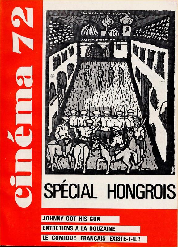 CINEMA (50s-90s Fr) magazine side cover Issue 165  1972