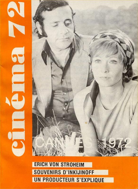 CINEMA (50s-90s Fr) magazine side cover Issue 167  1972