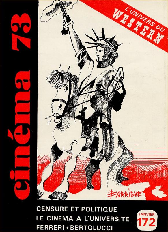 CINEMA (50s-90s Fr) magazine side cover Issue 172  1973