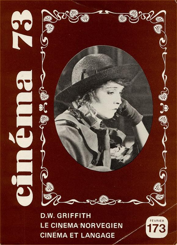 CINEMA (50s-90s Fr) magazine side cover Issue 173  1973