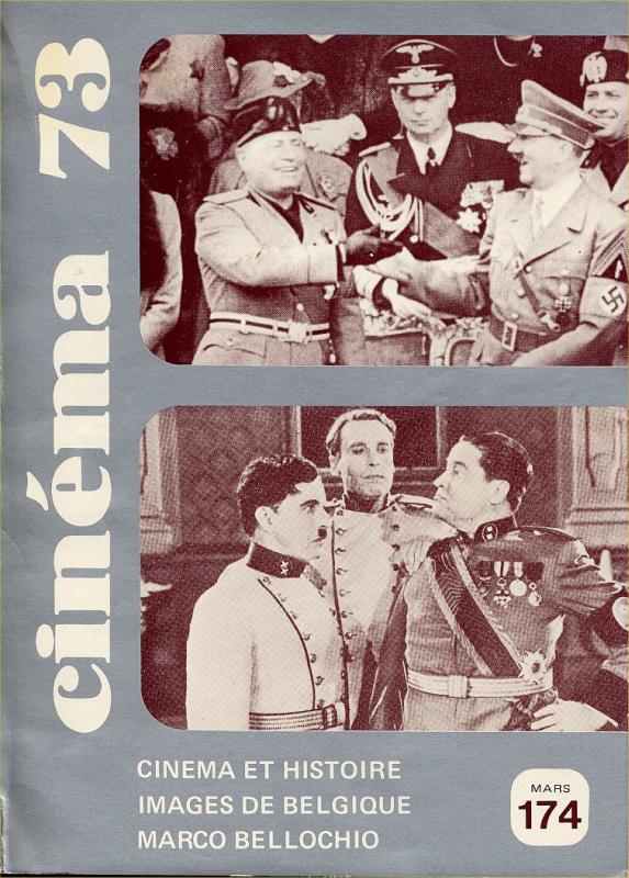 CINEMA (50s-90s Fr) magazine side cover Issue 174  1973