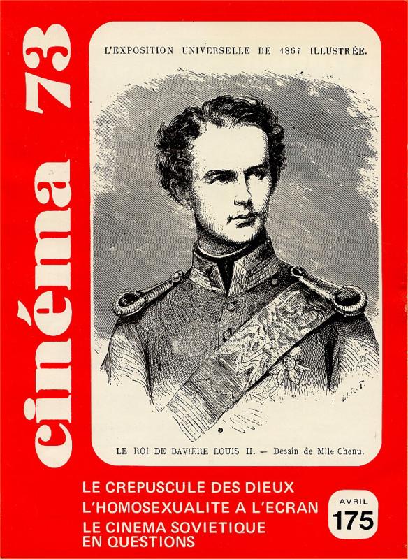 CINEMA (50s-90s Fr) magazine side cover Issue 175  1973