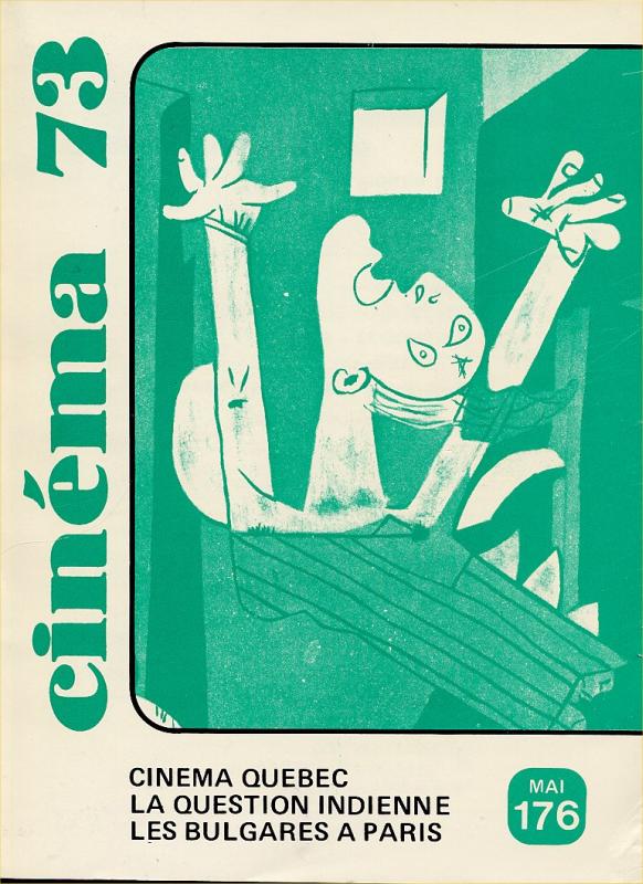CINEMA (50s-90s Fr) magazine side cover Issue 176  1973