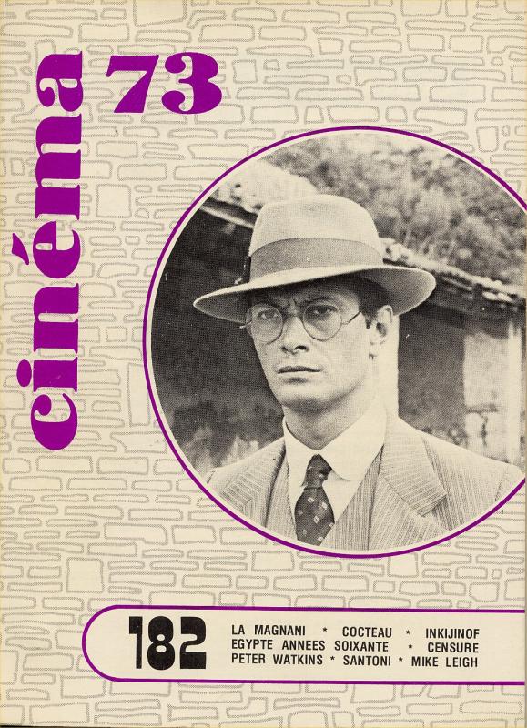 CINEMA (50s-90s Fr) magazine side cover Issue 182  1973