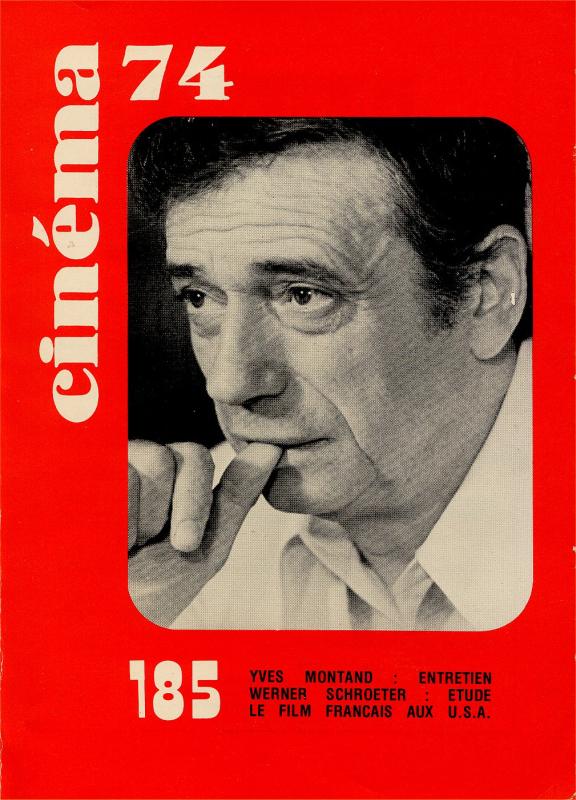CINEMA (50s-90s Fr) magazine side cover Issue 185  1974