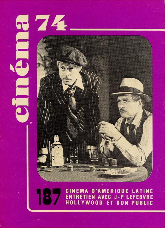 CINEMA (50s-90s Fr) magazine side cover Issue 187  1974