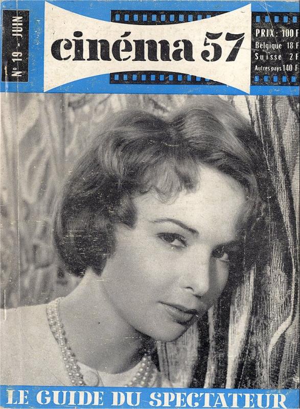 CINEMA (50s-90s Fr) magazine side cover Issue 19  1957