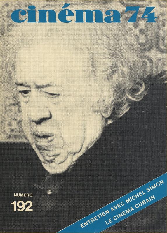 CINEMA (50s-90s Fr) magazine side cover Issue 192  1974