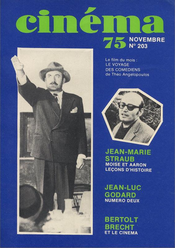 CINEMA (50s-90s Fr) magazine side cover Issue 203  1975