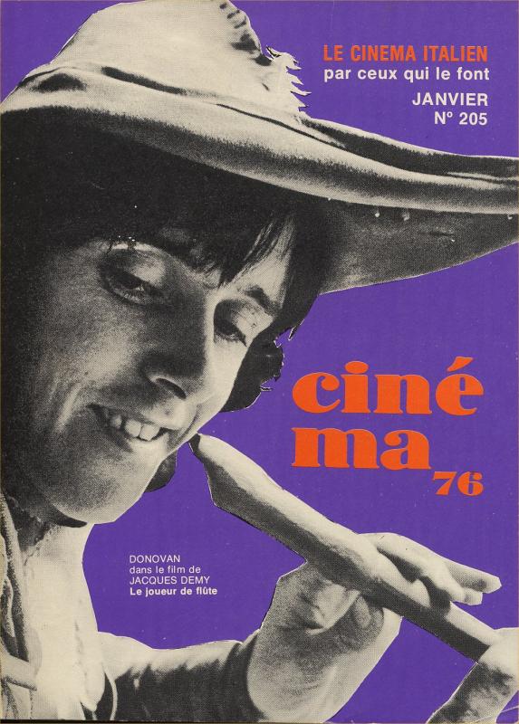 CINEMA (50s-90s Fr) magazine side cover Issue 205  1976