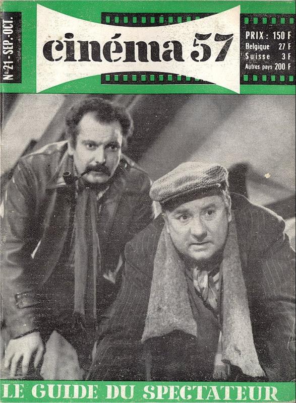 CINEMA (50s-90s Fr) magazine side cover Issue 21  1957