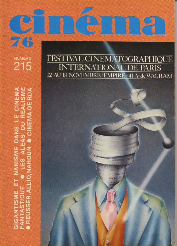 CINEMA (50s-90s Fr) magazine side cover Issue 215  1976