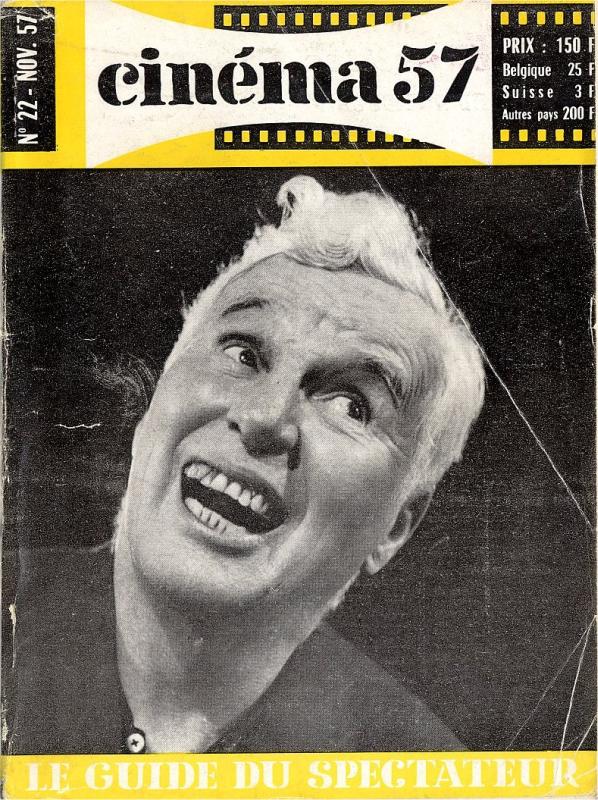 CINEMA (50s-90s Fr) magazine side cover Issue 22  1957