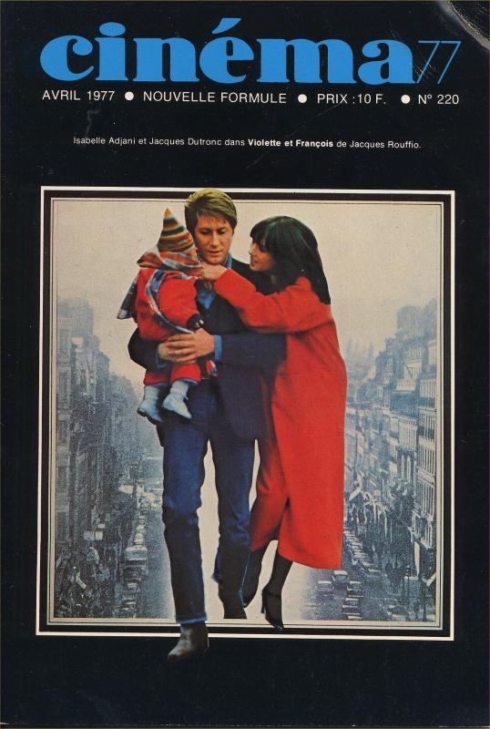 CINEMA (50s-90s Fr) magazine side cover Issue 220  1977