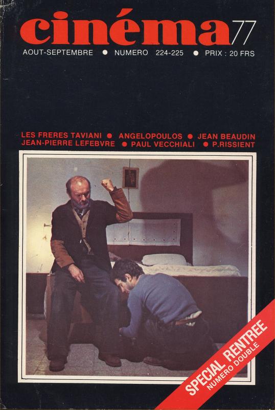 CINEMA (50s-90s Fr) magazine side cover Issue 224/225  1977