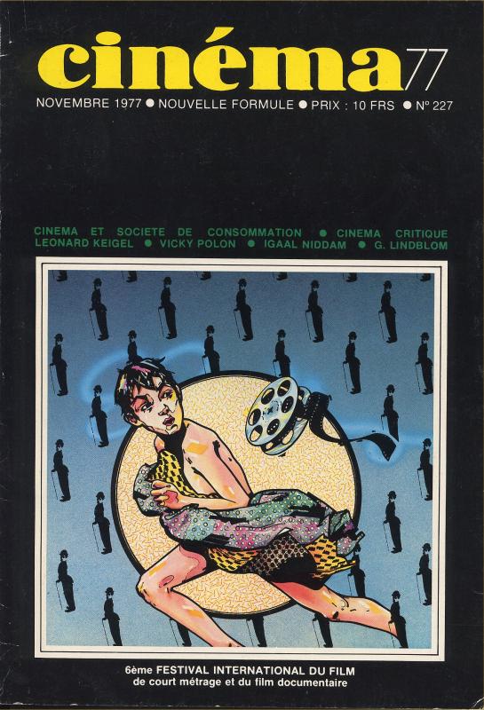 CINEMA (50s-90s Fr) magazine side cover Issue 227  1977