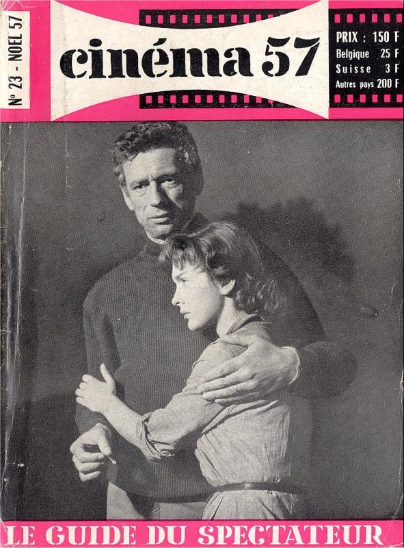 CINEMA (50s-90s Fr) magazine side cover Issue 23  1957