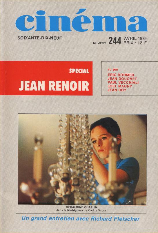 CINEMA (50s-90s Fr) magazine side cover Issue 244  1979