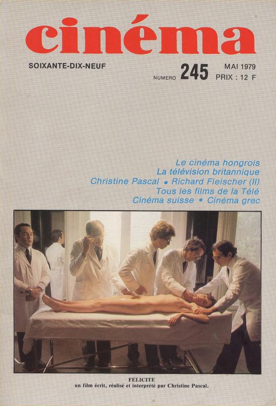 CINEMA (50s-90s Fr) magazine side cover Issue 245  1979