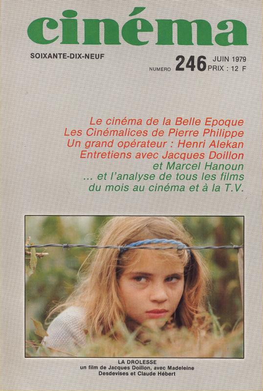 CINEMA (50s-90s Fr) magazine side cover Issue 246  1979