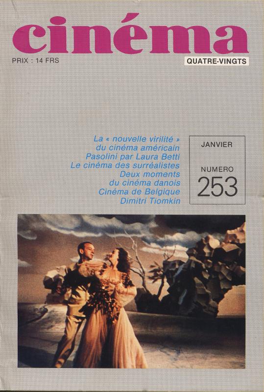 CINEMA (50s-90s Fr) magazine side cover Issue 253  1980