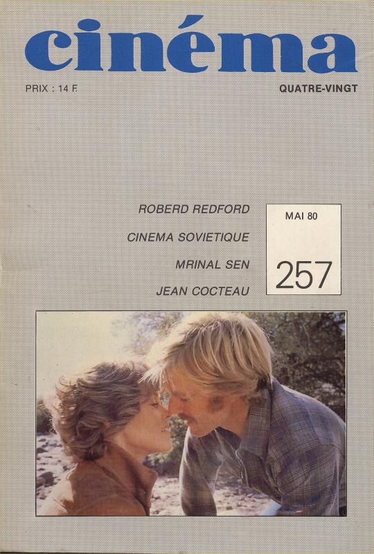 CINEMA (50s-90s Fr) magazine side cover Issue 257  1980