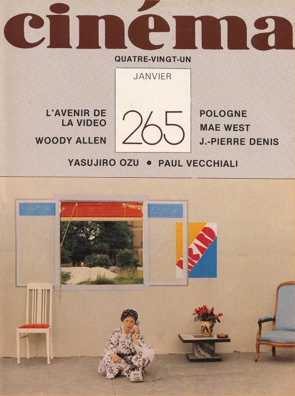 CINEMA (50s-90s Fr) magazine side cover Issue 265  1981