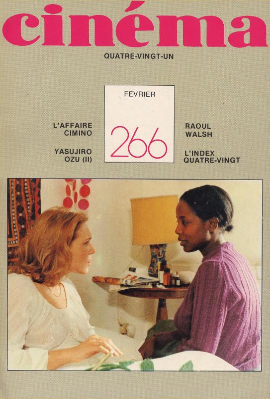 CINEMA (50s-90s Fr) magazine side cover Issue 266  1981