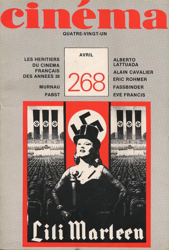 CINEMA (50s-90s Fr) magazine side cover Issue 268  1981