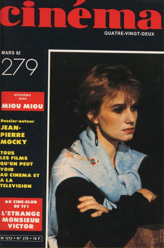 CINEMA (50s-90s Fr) magazine side cover Issue 279  1982