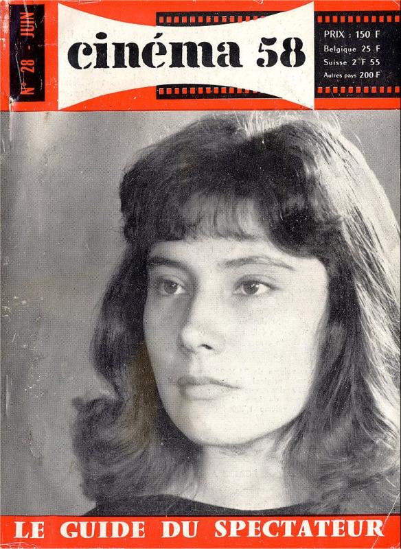 CINEMA (50s-90s Fr) magazine side cover Issue 28  1958