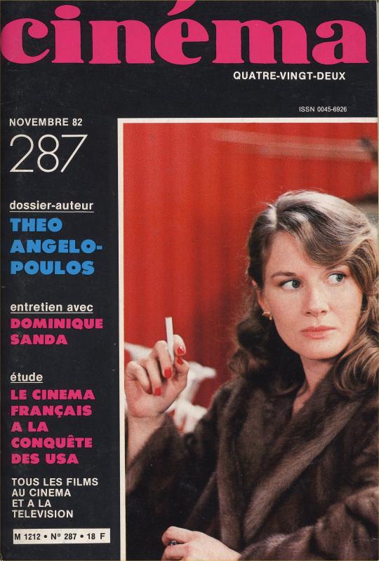 CINEMA (50s-90s Fr) magazine side cover Issue 287  1982