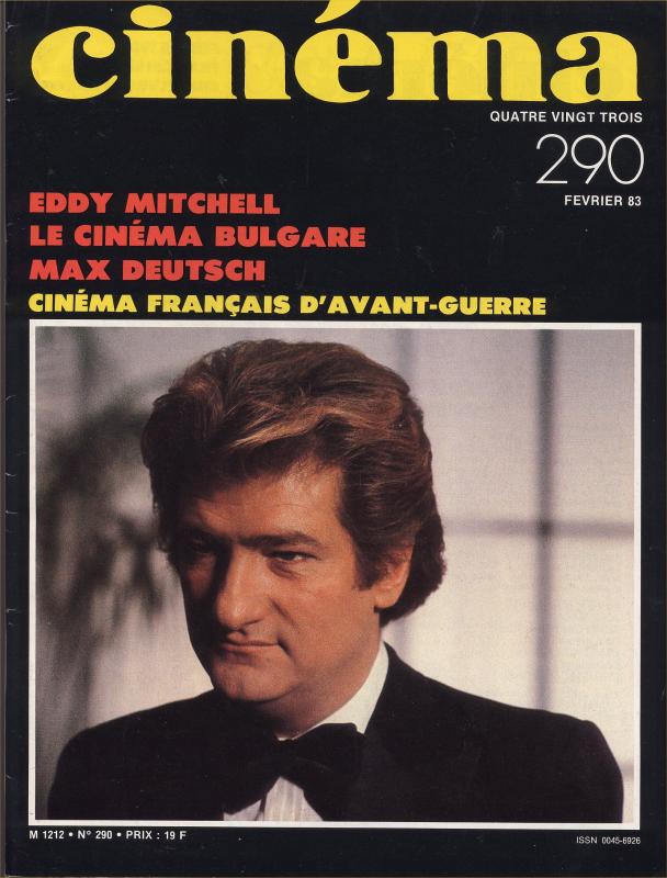 CINEMA (50s-90s Fr) magazine side cover Issue 290  1983