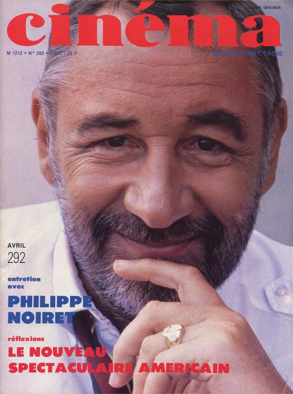 CINEMA (50s-90s Fr) magazine side cover Issue 292  1983