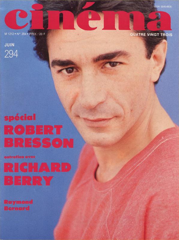 CINEMA (50s-90s Fr) magazine side cover Issue 294  1983