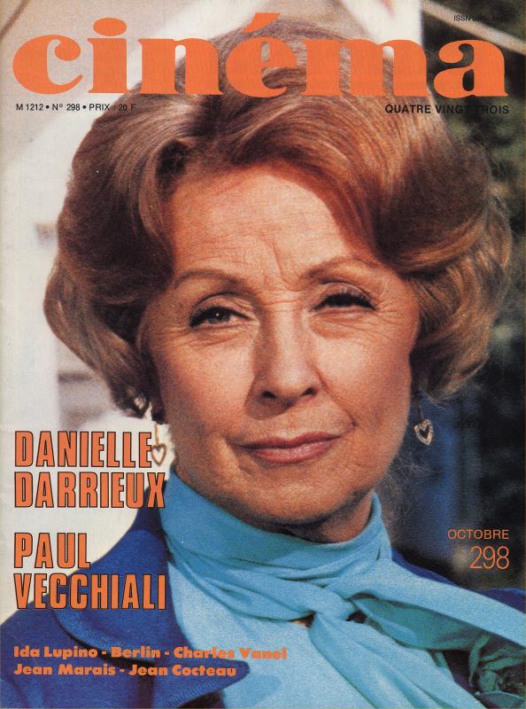 CINEMA (50s-90s Fr) magazine side cover Issue 298  1983