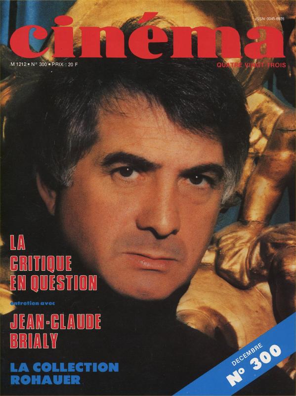 CINEMA (50s-90s Fr) magazine side cover Issue 300  1983