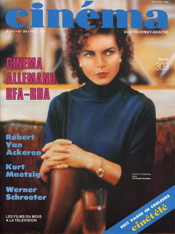 CINEMA (50s-90s Fr) magazine side cover Issue 303  1984