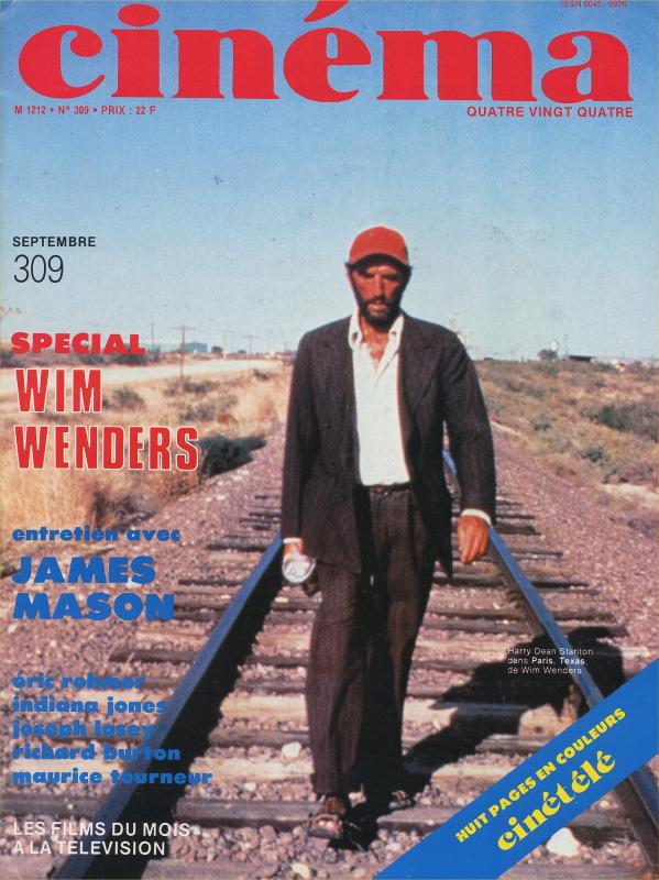 CINEMA (50s-90s Fr) magazine side cover Issue 309  1984