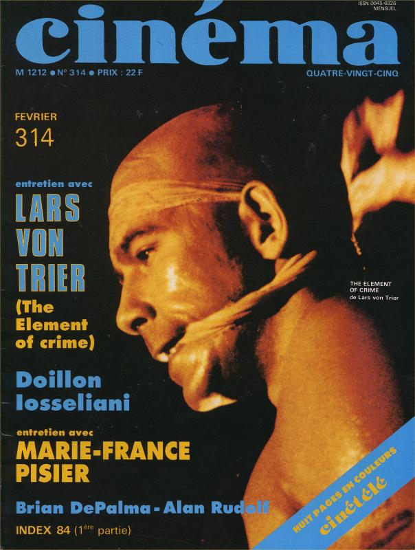 CINEMA (50s-90s Fr) magazine side cover Issue 314  1985