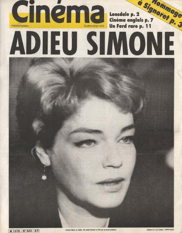 CINEMA (50s-90s Fr) magazine side cover Issue 323  1985