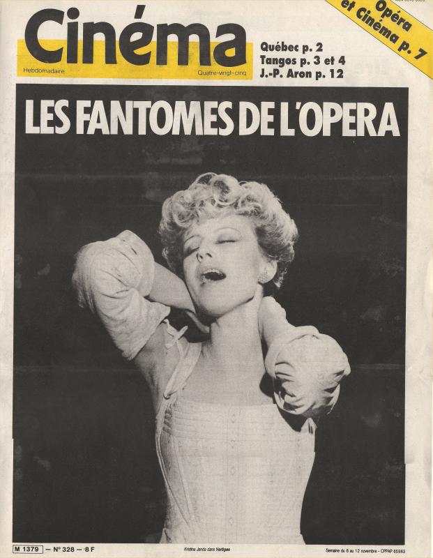 CINEMA (50s-90s Fr) magazine side cover Issue 328  1985