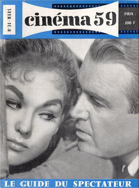 CINEMA (50s-90s Fr) magazine side cover Issue 34  1959