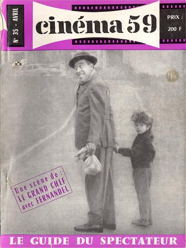 CINEMA (50s-90s Fr) magazine side cover Issue 35  1959