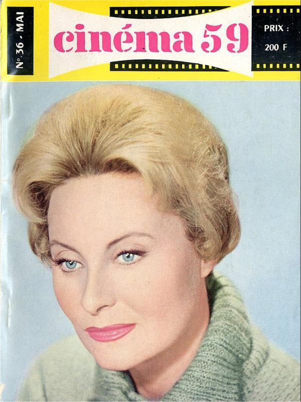 CINEMA (50s-90s Fr) magazine side cover Issue 36  1959