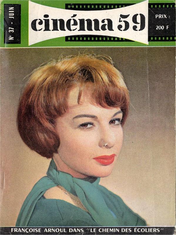 CINEMA (50s-90s Fr) magazine side cover Issue 37  1959