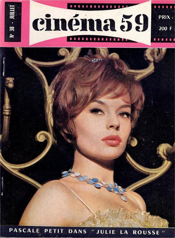 CINEMA (50s-90s Fr) magazine side cover Issue 38  1959