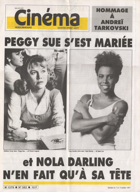 CINEMA (50s-90s Fr) magazine side cover Issue 382  1987