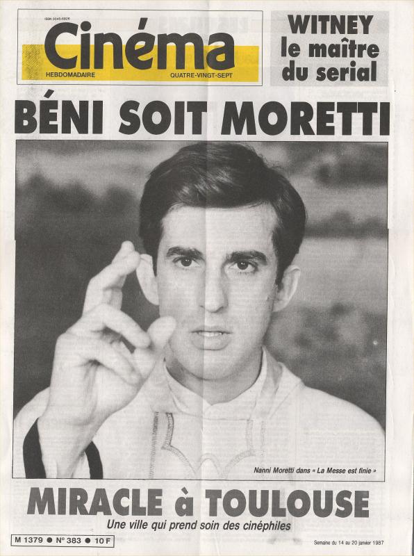 CINEMA (50s-90s Fr) magazine side cover Issue 383  1987